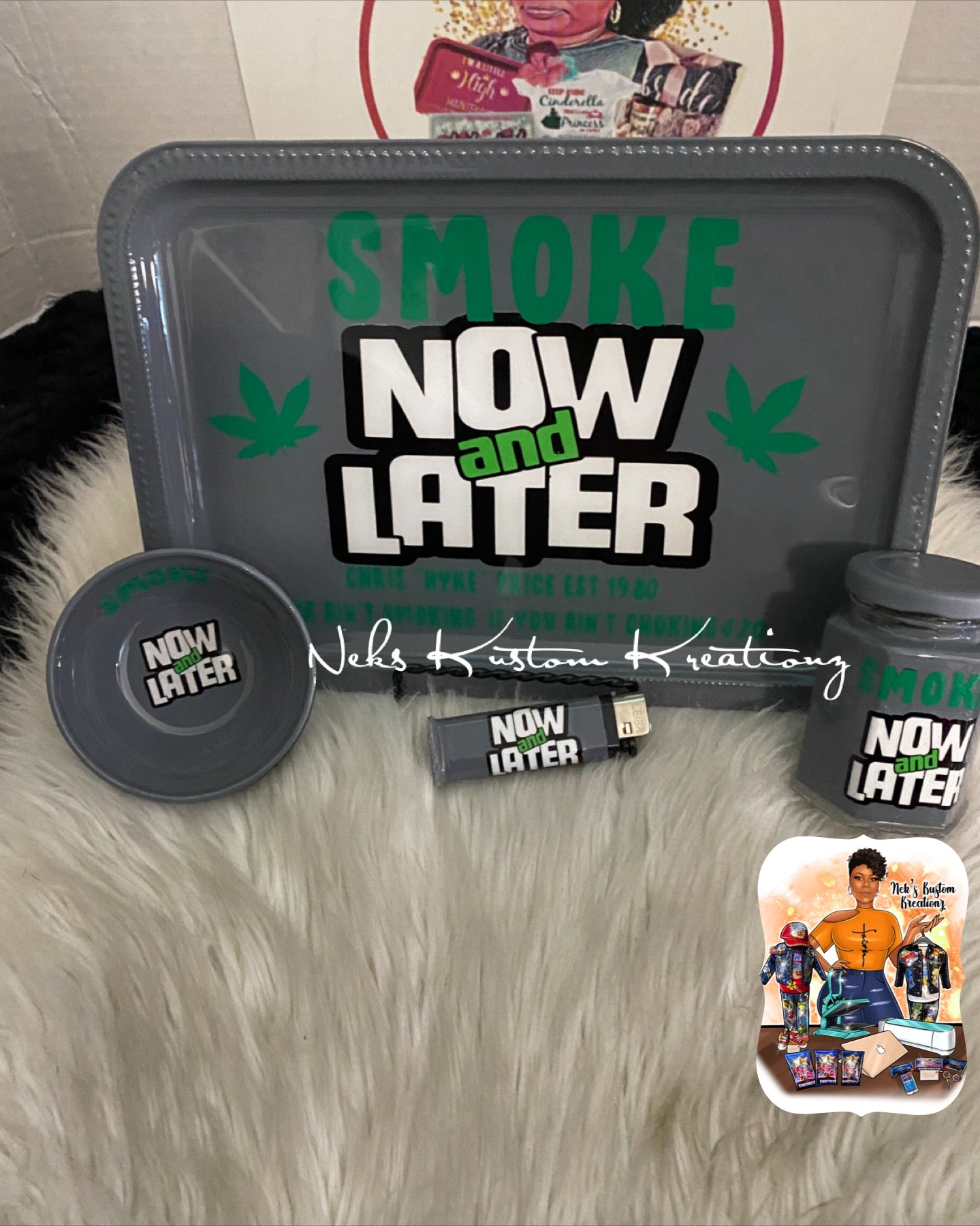 Smoke Now and Later Customized Tray Gift Set