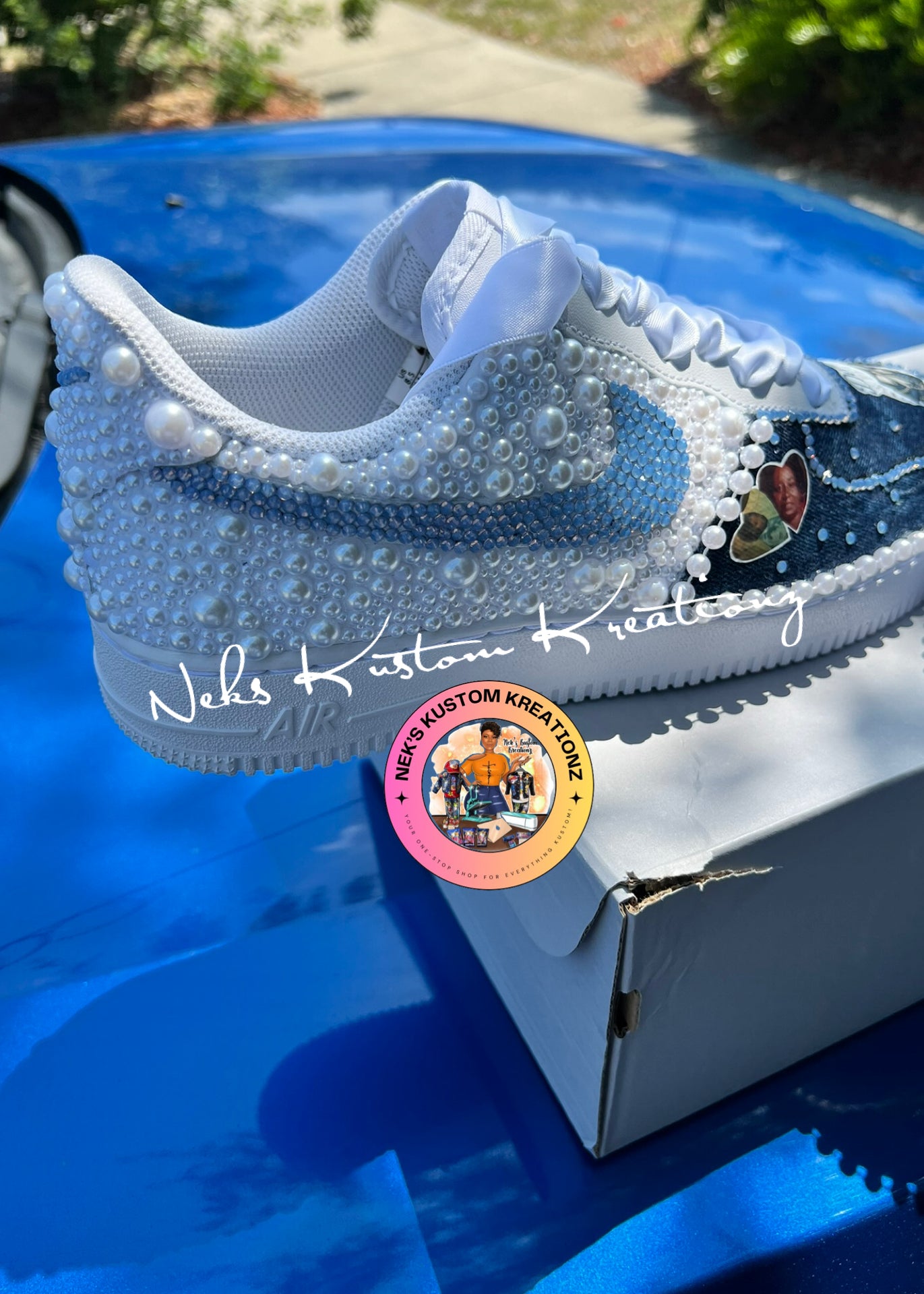 Pearl & Denim Custom Air Force 1s
