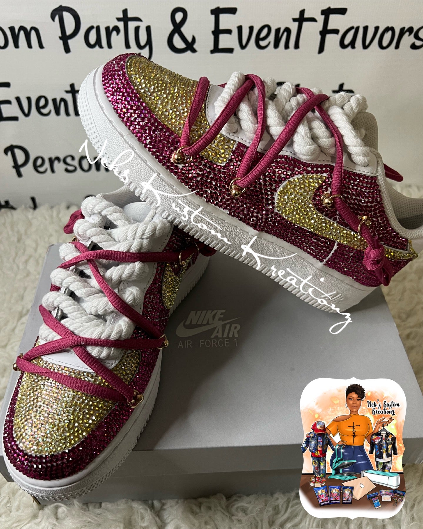 Full Bling Custom Air Force 1s (Your Color Choice/1-2 Colors)