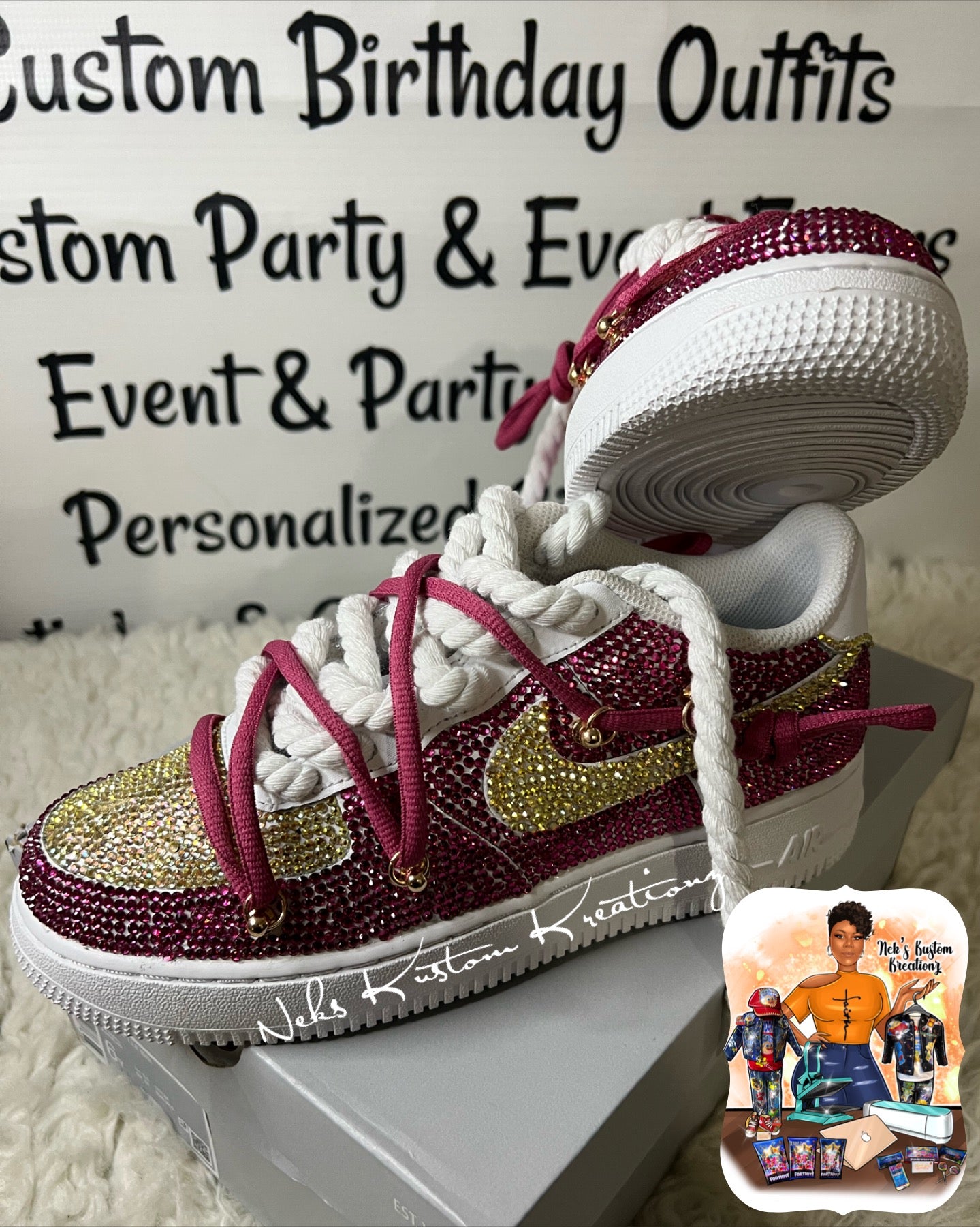 Full Bling Custom Air Force 1s (Your Color Choice/1-2 Colors)