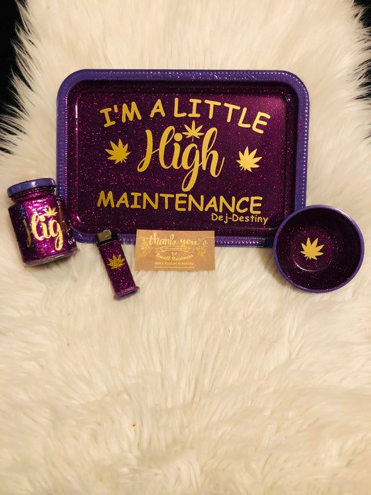 Little High Maintenance Customized Tray Gift Set