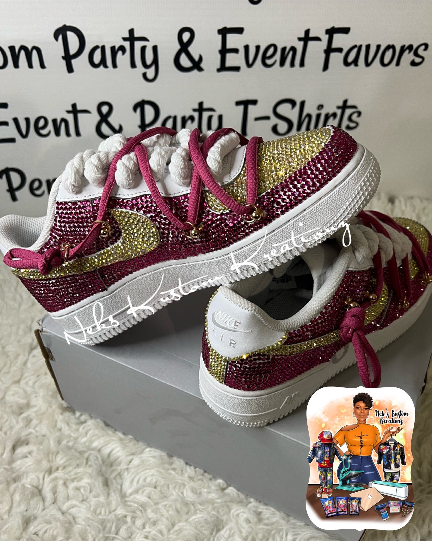 Full Bling Custom Air Force 1s (Your Color Choice/1-2 Colors)