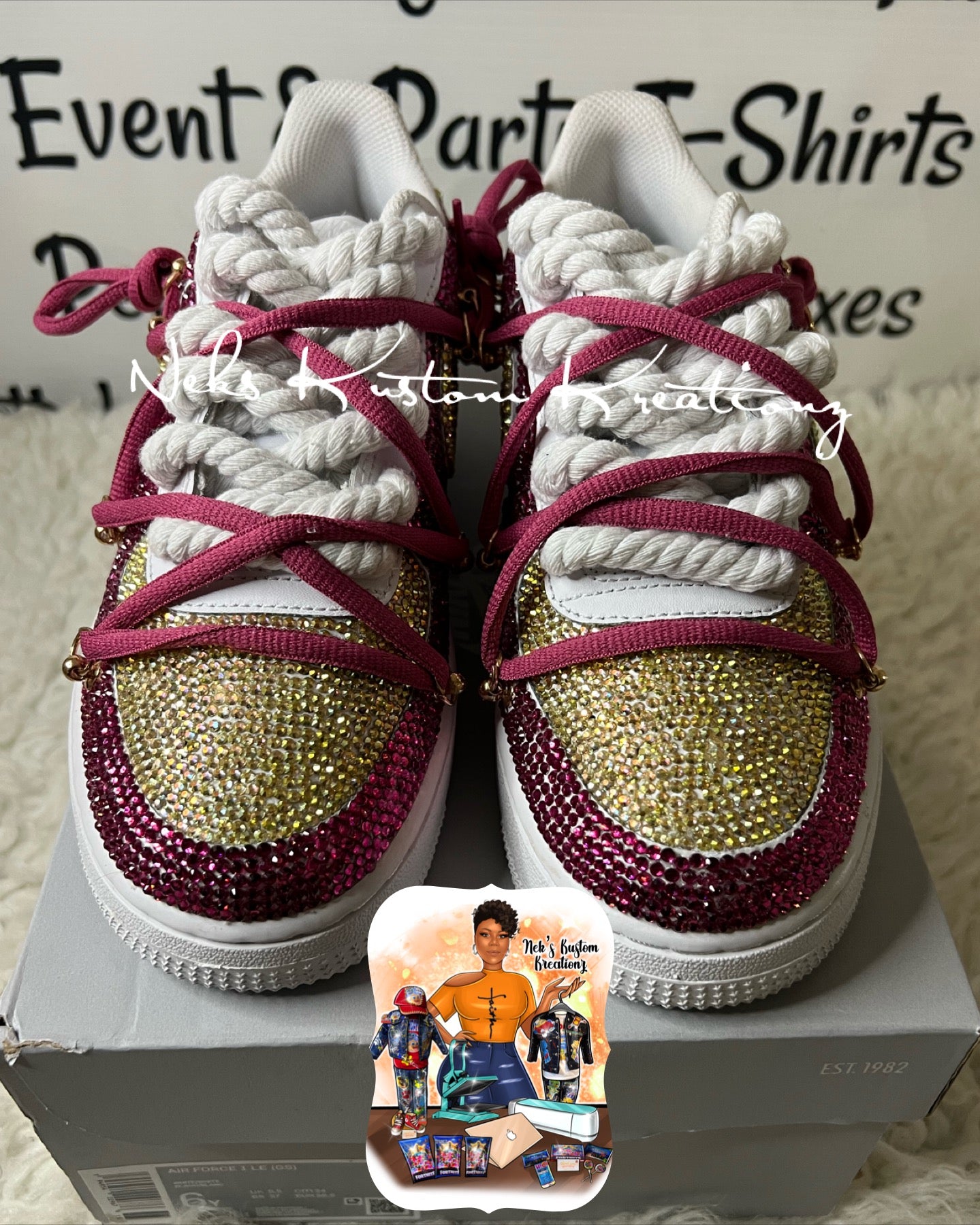 Full Bling Custom Air Force 1s (Your Color Choice/1-2 Colors)