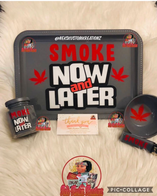 Smoke Now and Later Customized Tray Gift Set
