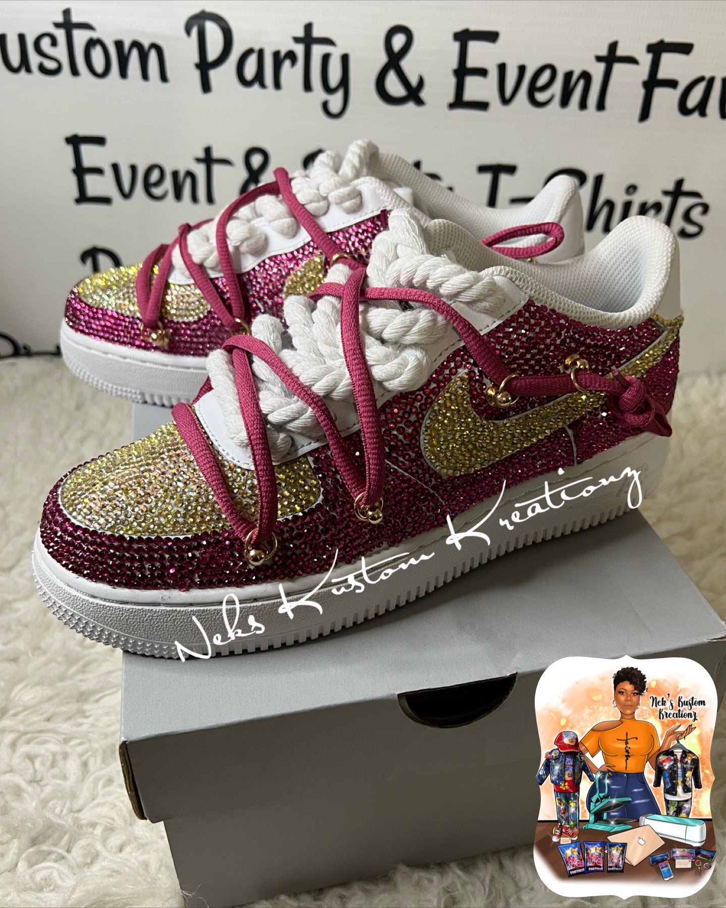 Full Bling Custom Air Force 1s (Your Color Choice/1-2 Colors)