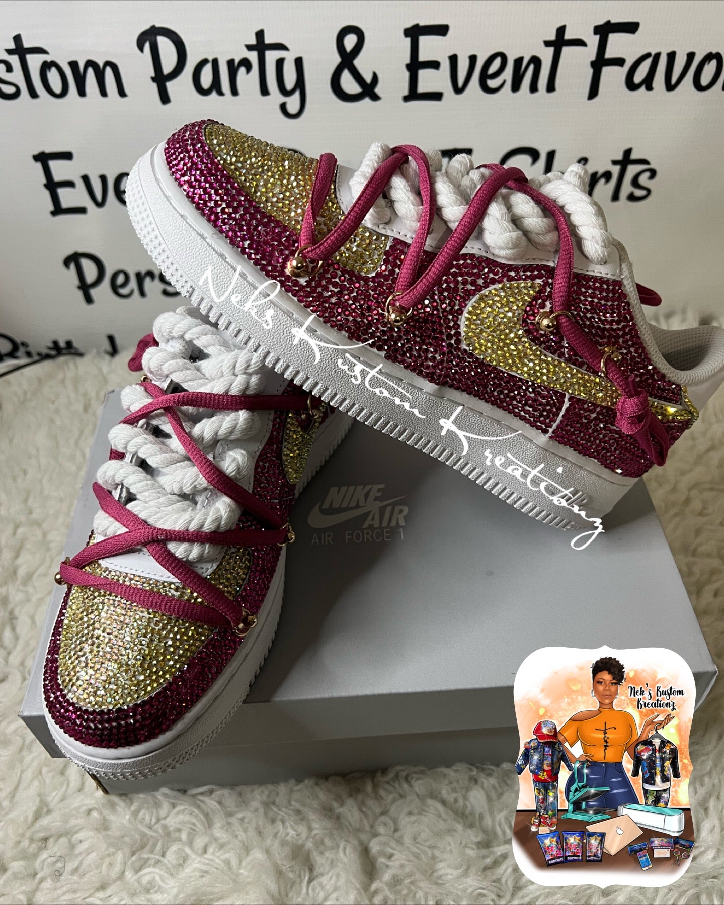 Full Bling Custom Air Force 1s (Your Color Choice/1-2 Colors)