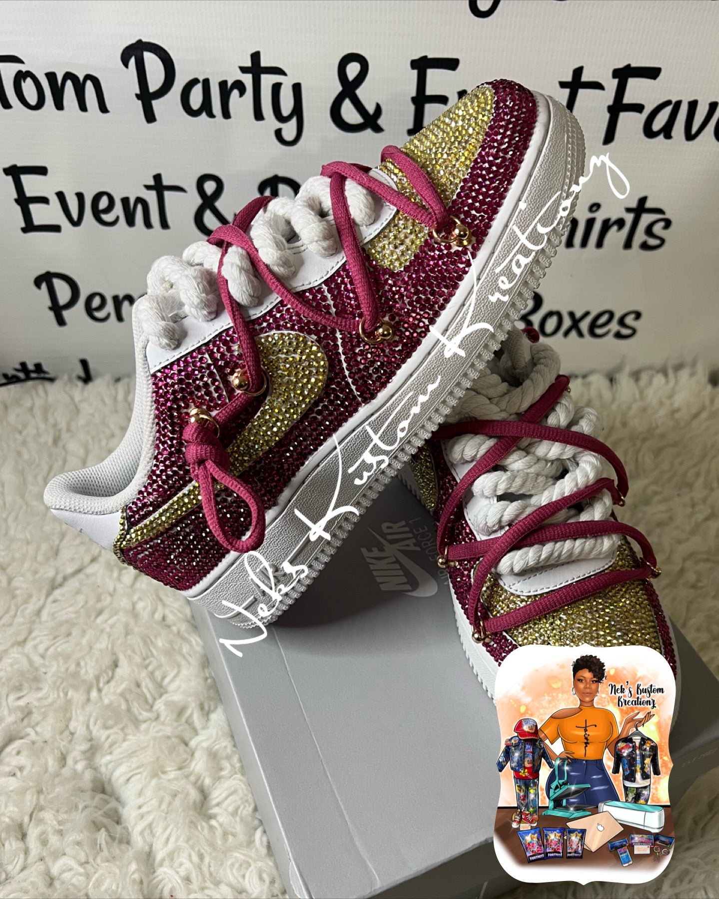 Full Bling Custom Air Force 1s (Your Color Choice/1-2 Colors)