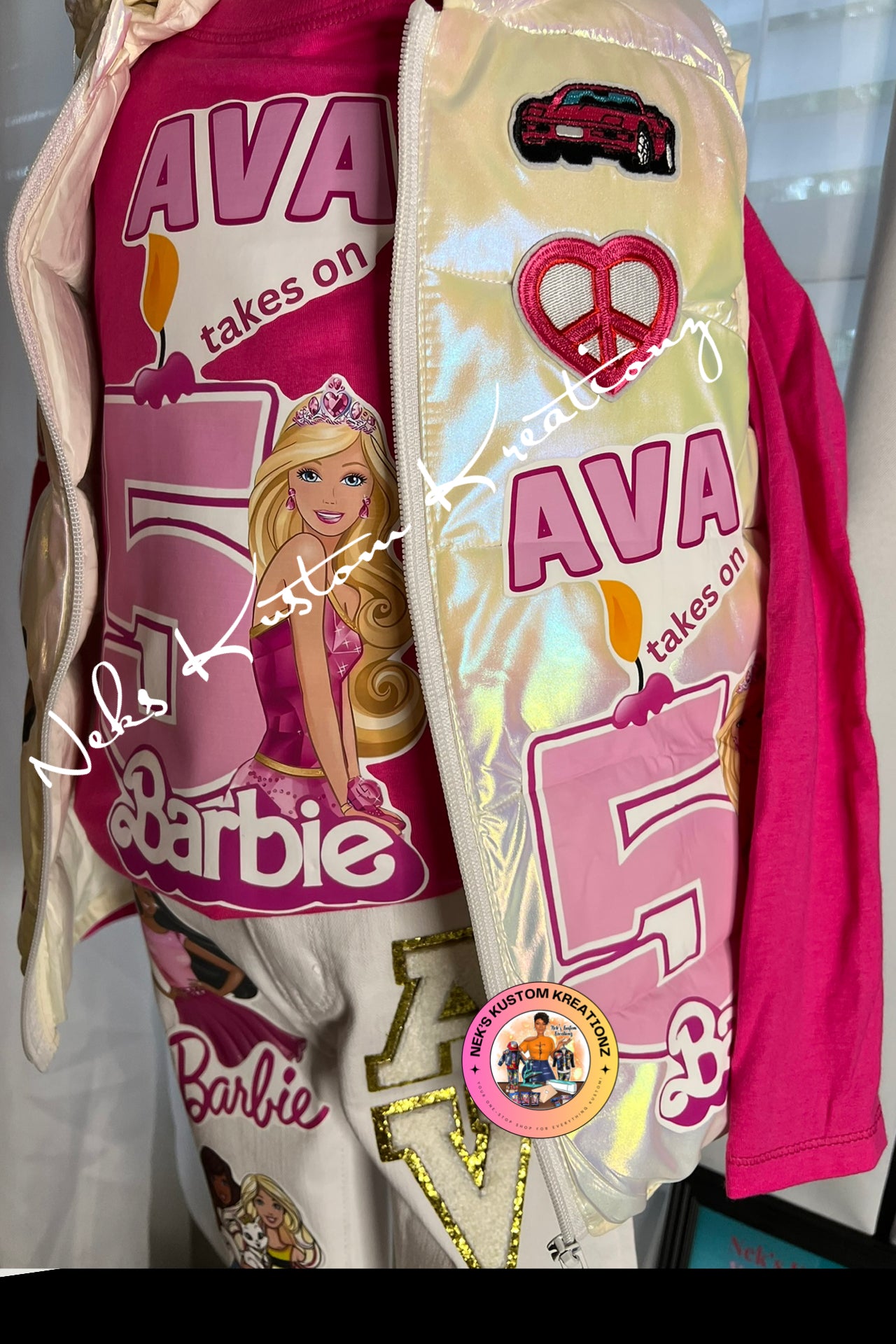 Custom Puffer Jacket Outfit Theme of Your Choice